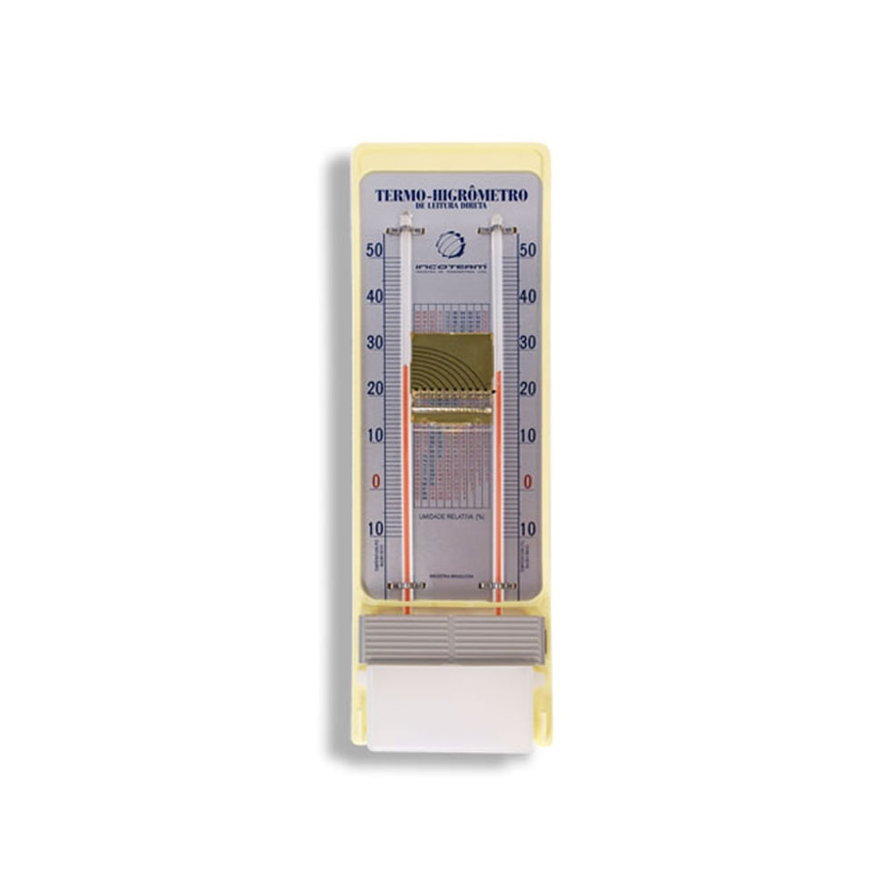 TermoHigrômetro Analógico Bulbo Seco Úmido INCOTERM 5203.03.0.00 Tecnoferramentas