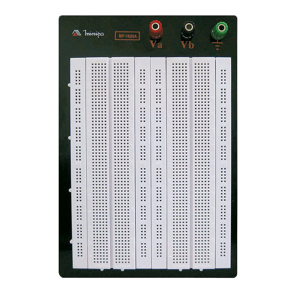 Protoboard 1680 Furos com Base Minipa MP1680A Tecnoferramentas